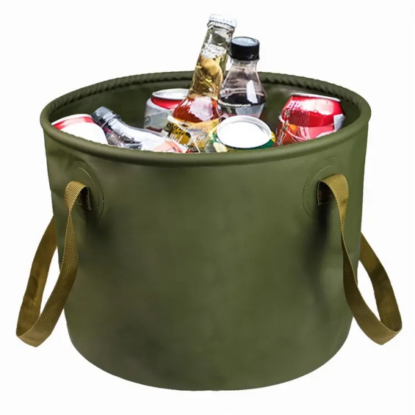 Outdoor folding water bucket